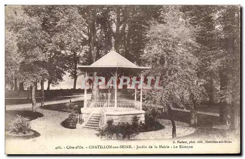 Cartes postales Cote D&#39Or Chatillon Sur Seine JArdin De La Mairie