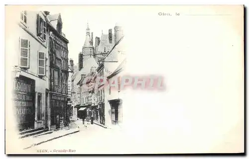 Cartes postales Gien Grande Rue