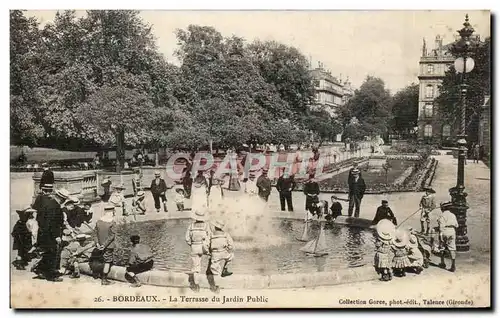 Cartes postales Bordeaux La Terrasse du Jardin Public Enfants