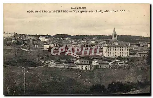 Cartes postales L&#39Auvergne St Germain I&#39Herm Vue generale Altitude