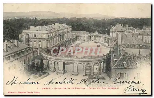 Cartes postales Nancy Hemicycle De La Carriere Palais du Gouvernement