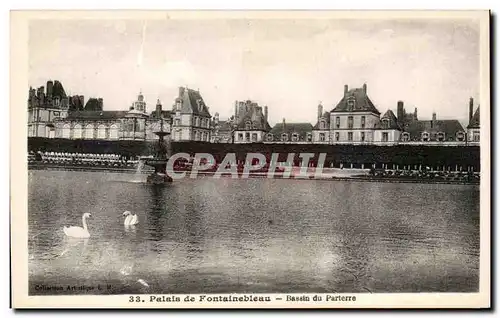 Ansichtskarte AK Palais De Fontainebleau Bassin Du Parterre