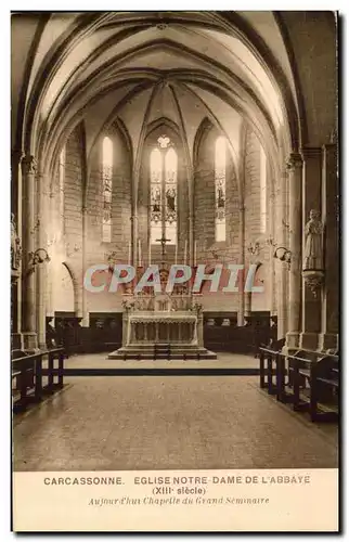 Cartes postales Carcassonne Eglise Notre Dame De L&#39Abbaye