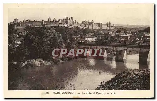 Cartes postales La Cite de Carcassonne Vue Generale du Nord