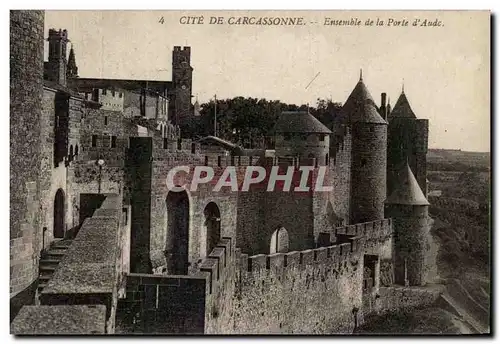 Cartes postales Cite De Carcassonne Ensemble de la Porte d&#39Aude