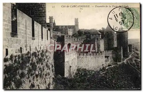 Cartes postales La Cite de Carcassonne Ensemble de la Porte de l&#39Aude