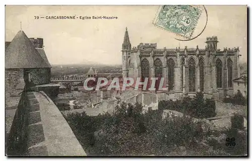 Cartes postales Carcassonne Eglise Saint Nazaire