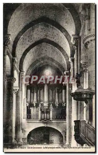 Cartes postales Cite de Carcassonne La Nef principale L'orgue