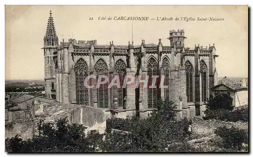 Cartes postales Cite de Carcassonne L'Abside de I'Eglise Saint Nazaire