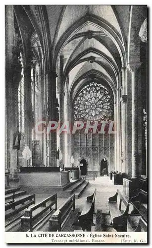 Ansichtskarte AK La Cite De Carcassonne Eglise Saint Nazaire