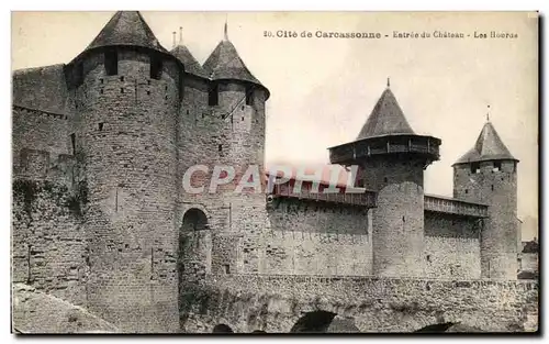 Cartes postales Cite de Carcassonne Entree du Chateau Les Hourds