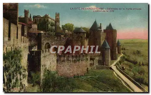 Cartes postales Carcassonne Cite La Cote Detenses de la Port