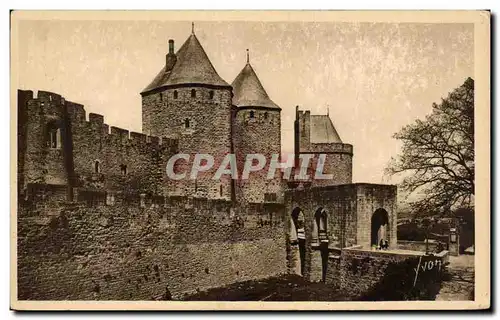 Cartes postales Carcassonne Cite De L&#39Entree du Chateau Porte Narbonnaise