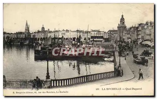 Ansichtskarte AK La Rochelle Quai Duperre Bateau