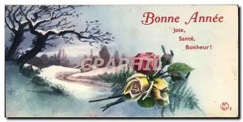 Cartes postales Fantaisie Bonne Annee Joie Sante Bonheur