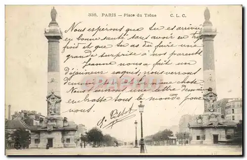 Cartes postales Paris Place du Trone