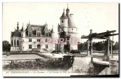 Ansichtskarte AK Chenoncheaux Le Chateau La Facade La Tour des Marque et le