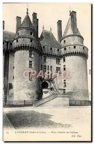 Cartes postales Langeais Porte d&#39entree du Chateau