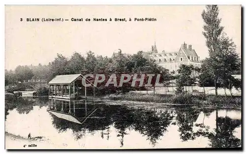 Cartes postales Blain Canal de Nantes a Brest a Pont Pletin