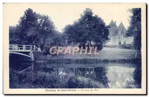 Cartes postales Chateau de Pont Pietin Un coin du Parc