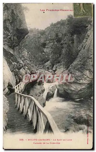 Cartes postales Molitg les Bains Le Saut ou Loup Passage de la corniche