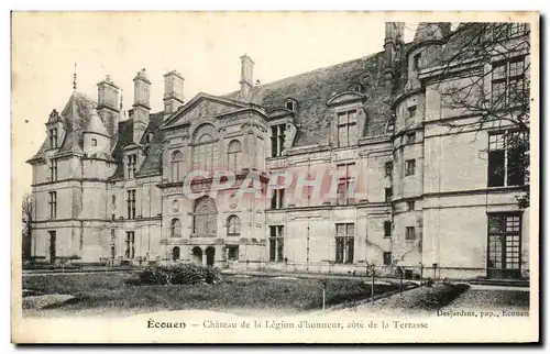 Cartes postales Ecouen Chateau de la Legion d&#39honneur cote de la Terrasse