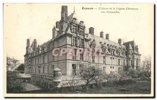 Cartes postales Ecouen Chateau de la Legion d&#39honneur vue d&#39ensemble