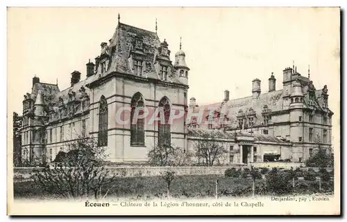 Ansichtskarte AK Ecouen Chateau de la Legion d&#39Honneur Cote de la Chapelle