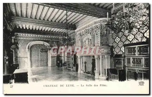 Cartes postales Chateau Du Lude La Salle des Fetes