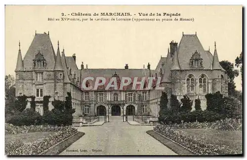 Ansichtskarte AK Chateau De Marchais Vue De La Facade