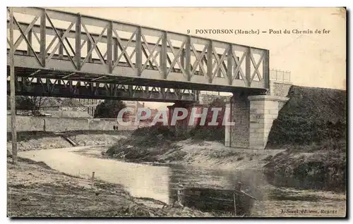 Cartes postales Pontorson Pont du Chemin de fer