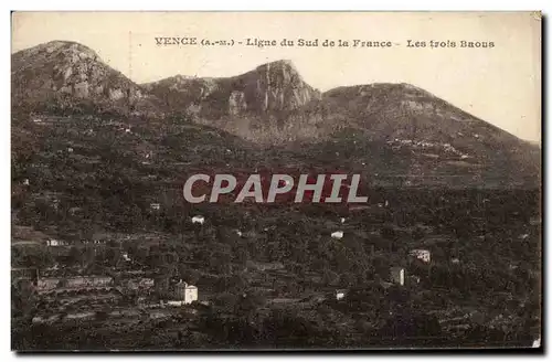 Cartes postales Vence Ligne du Sud de la France Les trois Baous