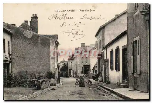 Cartes postales Bellenaves Rue des Jeux