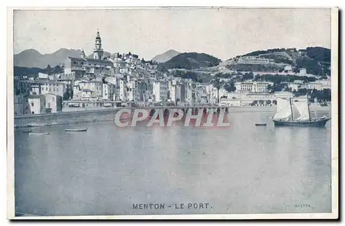 Cartes postales Menton Le Port Bateau