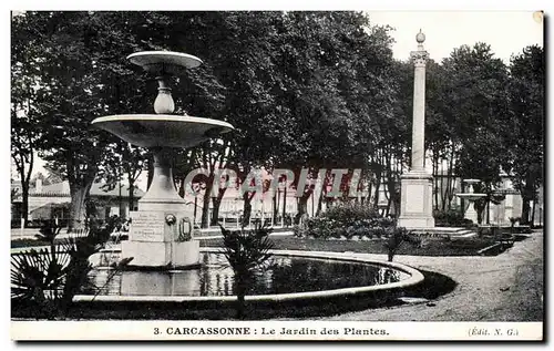 Cartes postales Carcassonne Le Jardin des Plantes