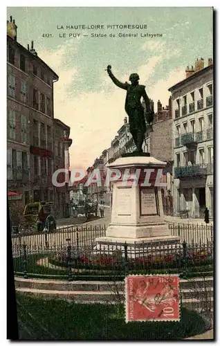 Ansichtskarte AK La Haute Loire Pittoresque Le Puy Statue du General Lafayette