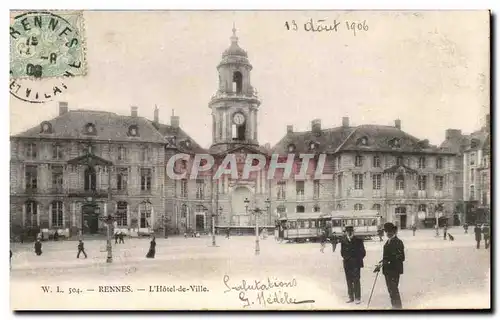 Cartes postales Rennes L&#39Hotel de Ville