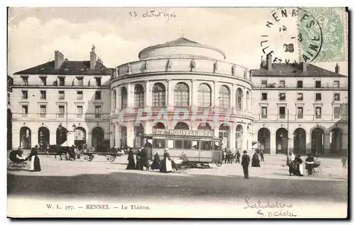 Cartes postales Rennes Le Theatre