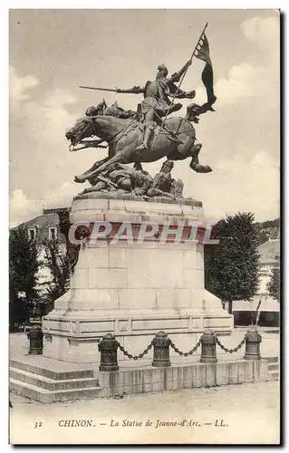 Cartes postales Chinon La Statue de Jeanne d&#39Arc