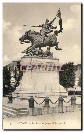 Cartes postales Chinon La Statue de Jeanne d'Arc