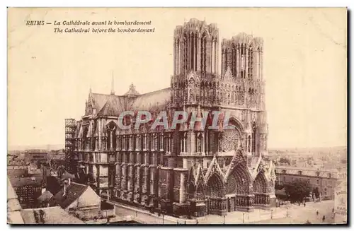 Ansichtskarte AK Reims La Cathedrale Avant Le Bombardement