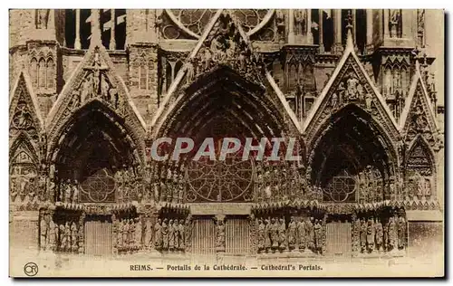 Cartes postales Reims Portails De La Cathdrale Cathedral's Portals