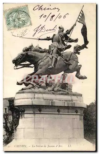 Cartes postales Chinon La Statue De Jeanne d&#39Arc