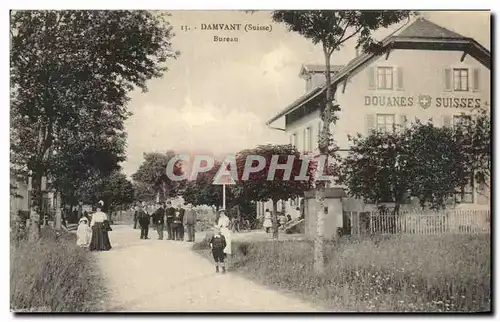 Cartes postales Damvant Bureau Suisse Douanes Customs