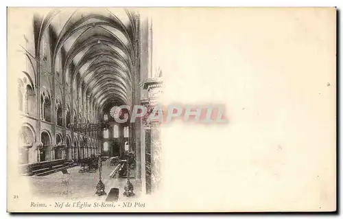 Cartes postales Reims Nef de l'Eglise St Remi