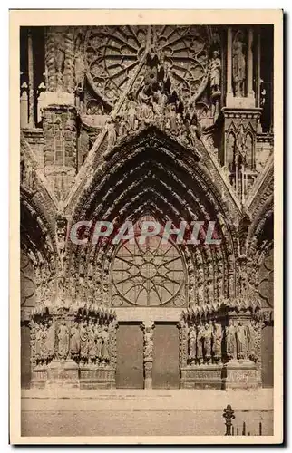 Cartes postales Reims La Cathedrale