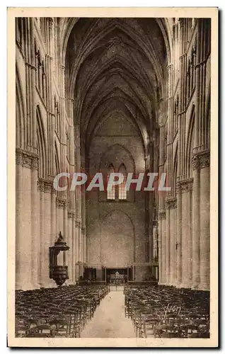 Cartes postales Reims La Cathedrale La Nef La Choeur