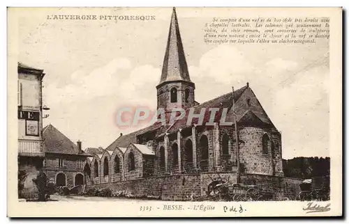 Cartes postales L&#39Auvergne Pittoresque Besse L&#39eglise