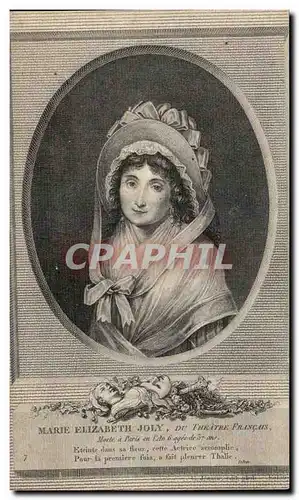 Ansichtskarte AK Marie Elizabeth Joly Du Theatre Francais