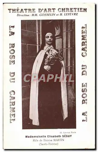 Cartes postales Theatre Dart Chretien Direction MM Gosselin et H Lefevre Religion